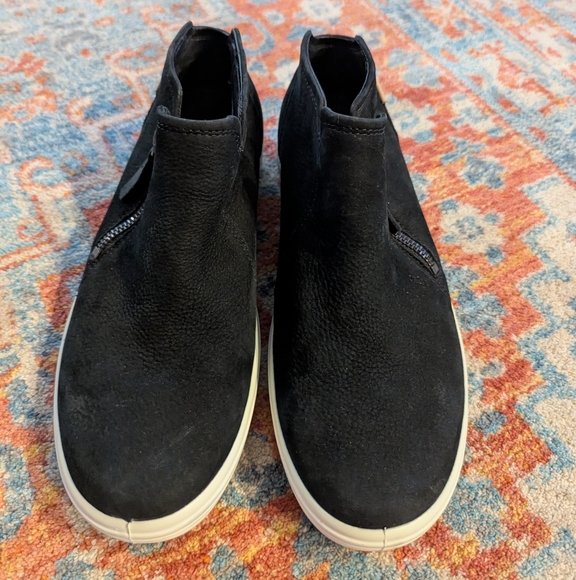 ECCO Soft 7 Low Cut Zip Bootie Women's EU 41 US 10/10.5 Suede Leather Shoes - Picture 2 of 8